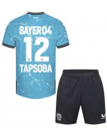 Bayer Leverkusen Edmond Tapsoba #12 Alternativní dres pro děti 2023-24 Krátký Rukáv (+ trenýrky)